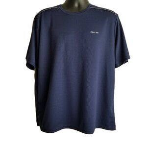Reebok RBK Performance Shirt XL Navy Blue Moisture Wicking Athletic Sports